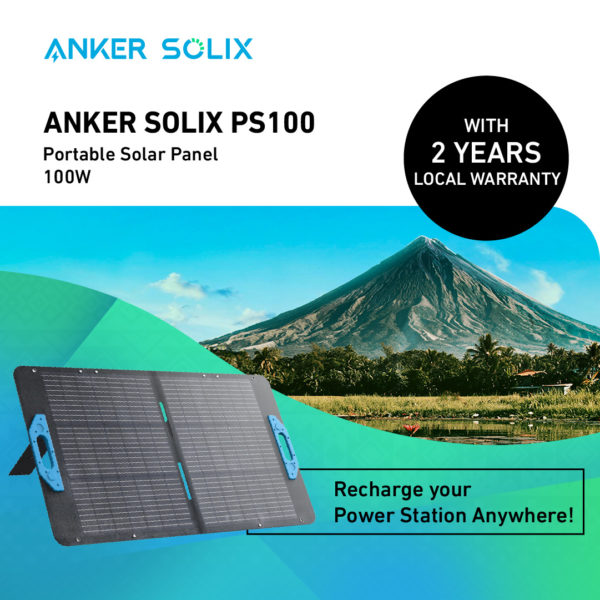 Anker SOLIX PS100 | 100W Portable Solar Panel