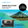 Anker SOLIX F3000 Portable Power Station - 3,072Wh | 3,600W