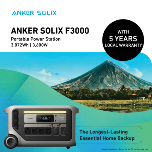 Anker SOLIX F3000 Portable Power Station - 3,072Wh | 3,600W
